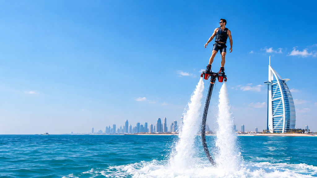  FFlyboarding Dubai experience above the Arabian Gulf near Burj Al Arab